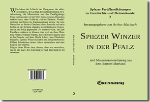 Buch "Spiezer Winzer in der Pfalz" von Arthur Maibach