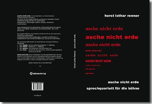 Buch "asche nicht erde" von Horst Lothar Renner Buch "asche nicht erde" von Horst Lothar Renner