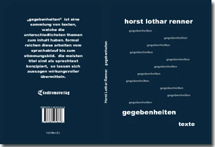 Buch "gegebenheiten" von Horst Lothar Renner Buch "gegebenheiten" von Horst Lothar Renner