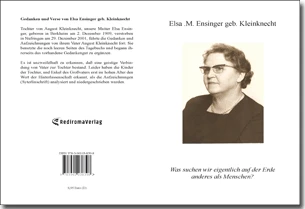 Buch "Elsa M. Ensinger geb. Kleinknecht" von Werner A.H. Ensinger Buch "Elsa M. Ensinger geb. Kleinknecht" von Werner A.H. Ensinger