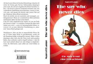 Buch "The spy who never dies" von Marcel Lange Buch "The spy who never dies" von Marcel Lange