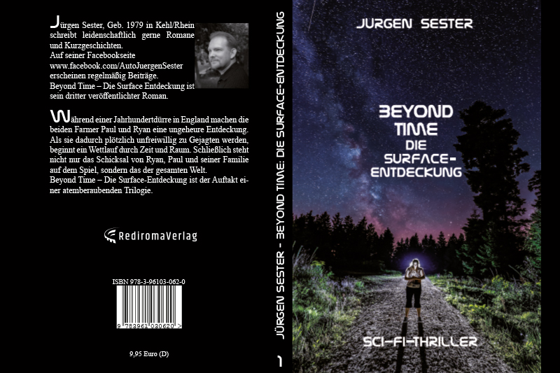 Buchrücken-Beispiel Beyond Time Die Surface-Entdeckung