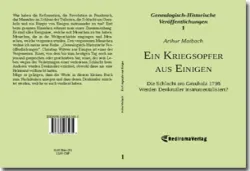 Buch "Ein Kriegsopfer aus Einigen"