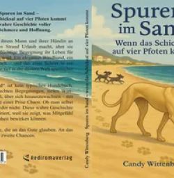Buch "Spuren im Sand – wenn das Schicksal auf vier Pfoten kommt"